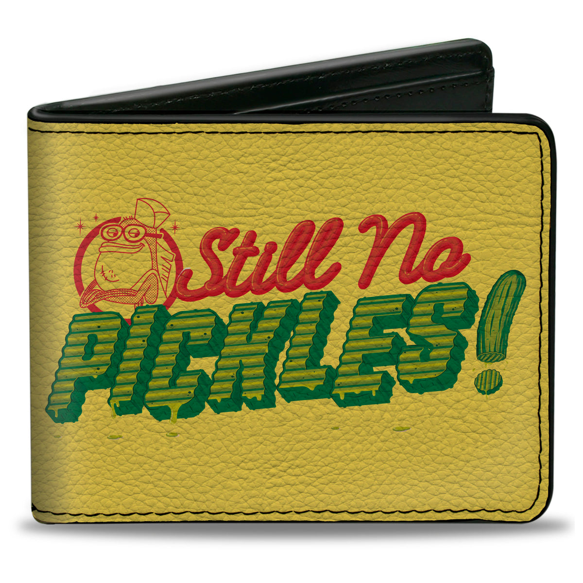Bi-Fold Wallet - SPONGEBOB SQUAREPANTS STILL NO PICKLES and Title Logo Yellow/Multi Color Bi-Fold Wallets SpongeBob SquarePants