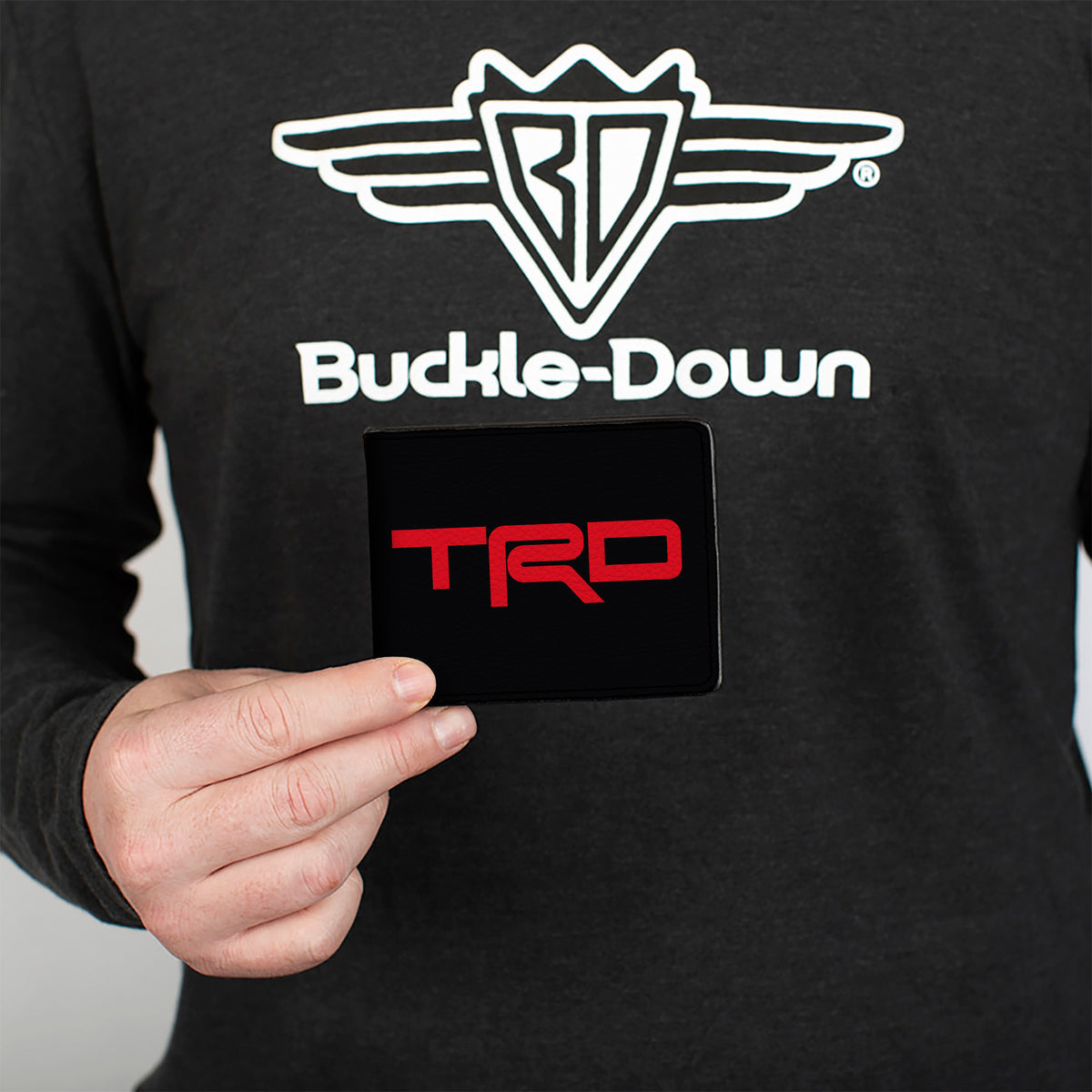 Bi-Fold Wallet - Toyota Racing Development TRD Logo Blocks Split Black/Red Bi-Fold Wallets Toyota