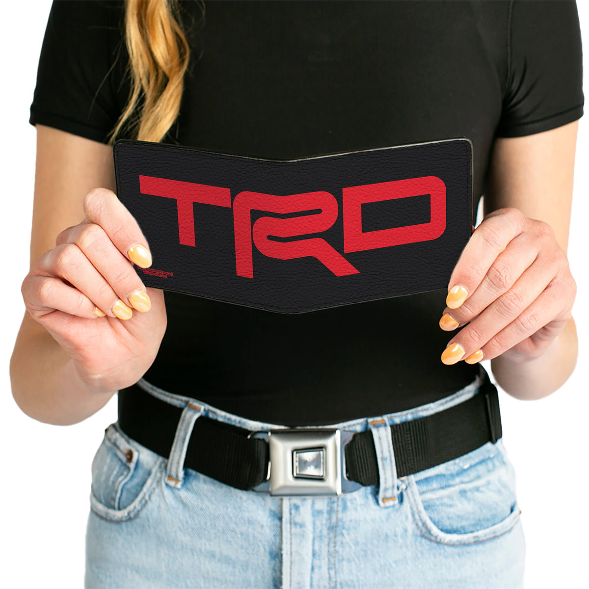 Bi-Fold Wallet - Toyota Racing Development TRD Logo Stretch Black/Red Bi-Fold Wallets Toyota