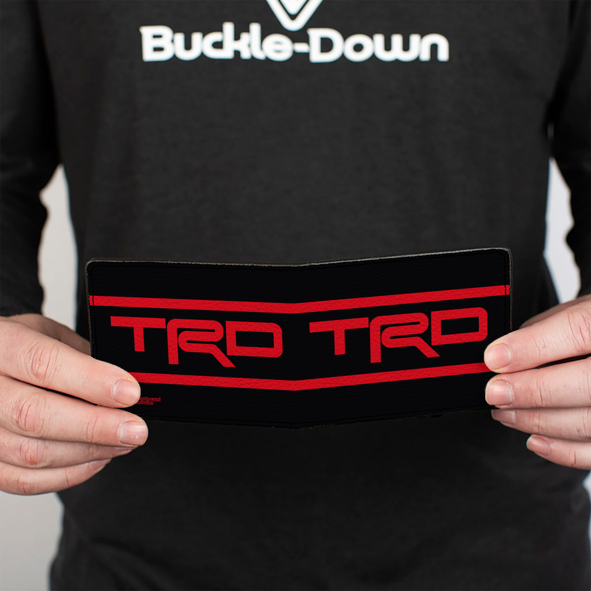 Bi-Fold Wallet - Toyota Racing Development TRD Logo Stripe Black/Red Bi-Fold Wallets Toyota