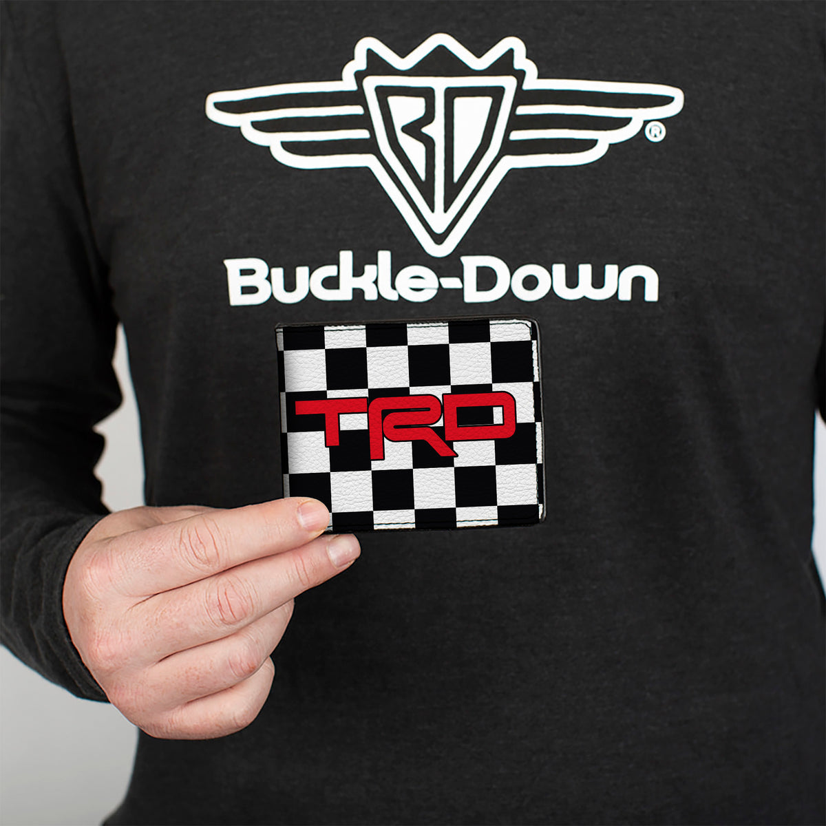 Bi-Fold Wallet - Toyota Racing Development TRD Logo Checker Black/White/Red Bi-Fold Wallets Toyota