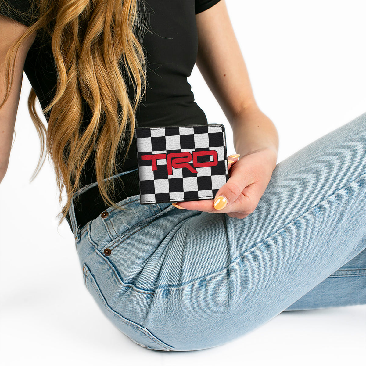 Bi-Fold Wallet - Toyota Racing Development TRD Logo Checker Black/White/Red Bi-Fold Wallets Toyota