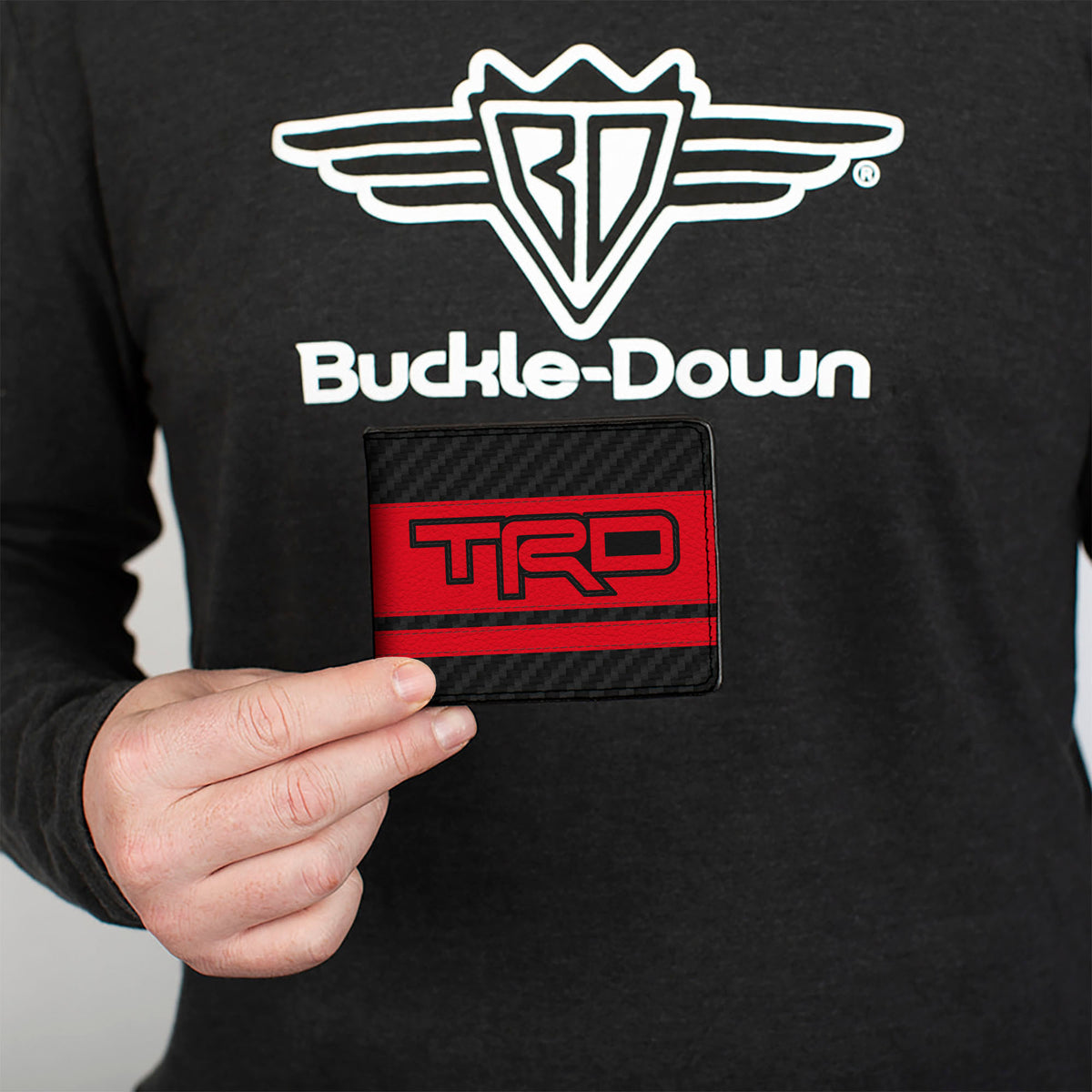 Bi-Fold Wallet - Toyota TRD Logos Stripe Black/Red/Black/White Bi-Fold Wallets Toyota