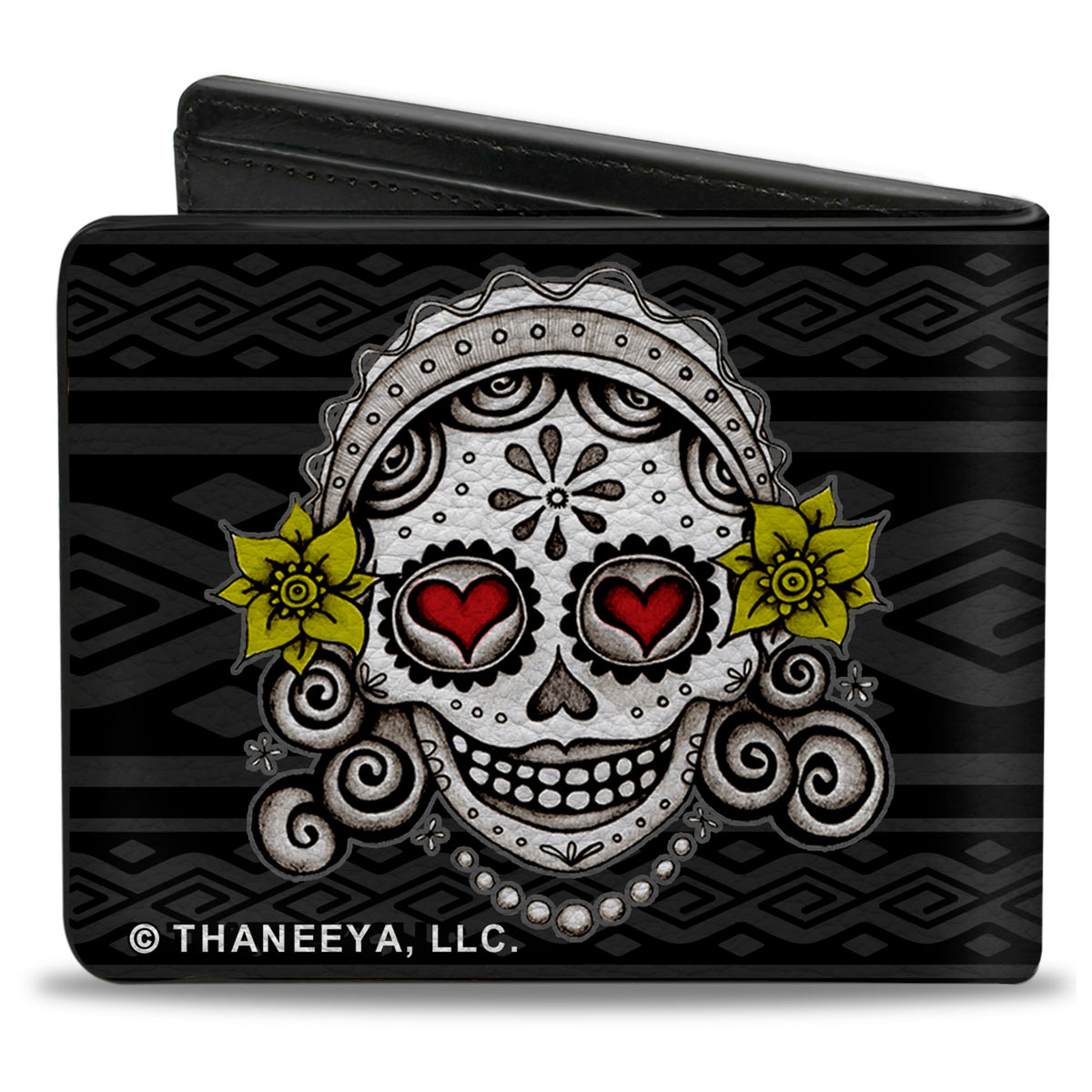 Bi-Fold Wallet - Los Novios Black Gray White Multi Color Bi-Fold Wallets Thaneeya McArdle