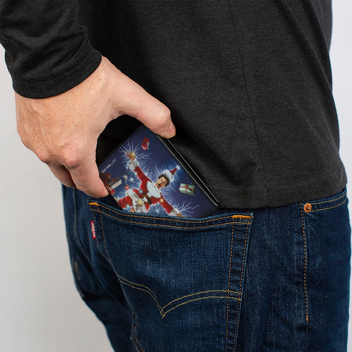 Bi-Fold Wallet - National Lampoon's Christmas Vacation Santa Clark Shock Pose Bi-Fold Wallets National Lampoon's