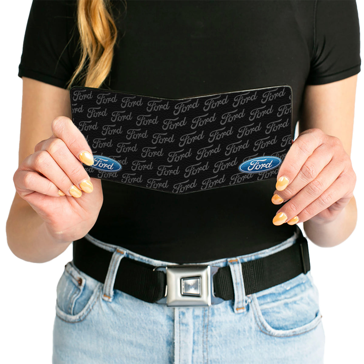 Bi-Fold Wallet - Ford Oval CORNER w Text Bi-Fold Wallets Ford