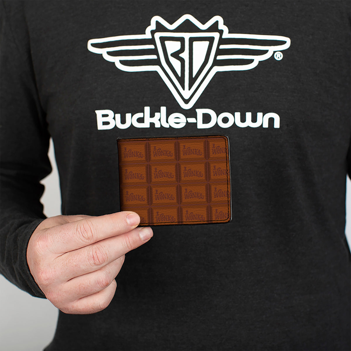 Bi-Fold Wallet - Willy Wonka and the Chocolate Factory WONKA Bar Blocks Browns Bi-Fold Wallets Willy Wonka and the Chocolate Factory