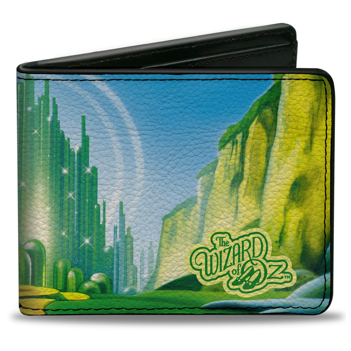Bi-Fold Wallet - The Wizard of Oz Emerald City Scene Blues/Greens Bi-Fold Wallets The Wizard of Oz