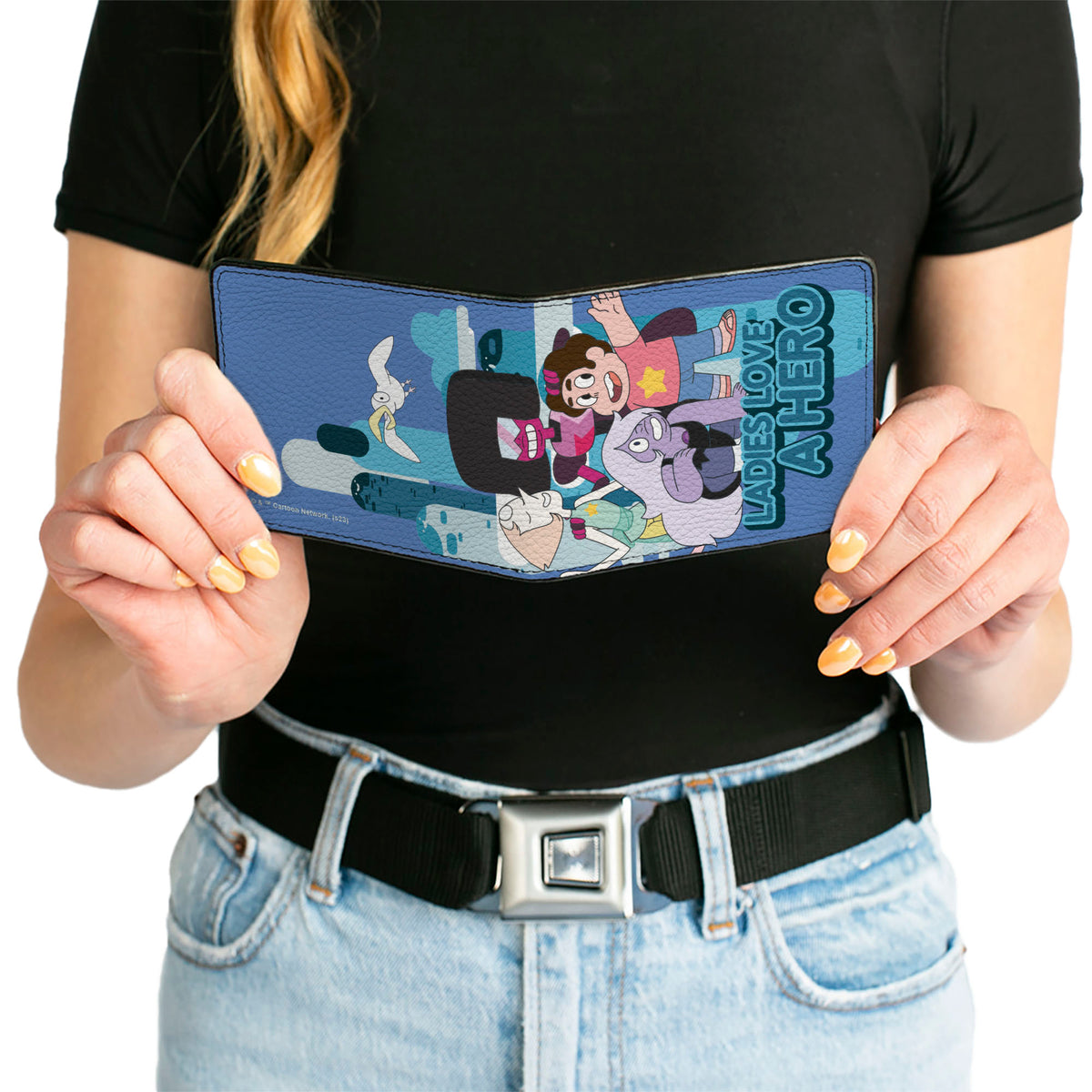 Bi-Fold Wallet - Steven Universe LADIES LOVE A HERO Group Pose Blues Bi-Fold Wallets Steven Universe