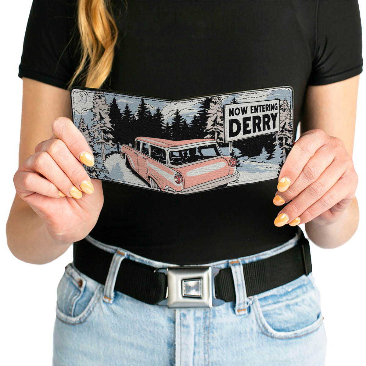 Bi-Fold Wallet - It Welcome to Derry NOW ENTERING Scenic View Bi-Fold Wallets IT