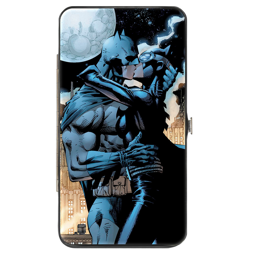Hinged Wallet - Batman Catwoman Kissing Hush Pose + Moon Hinged Wallets DC Comics