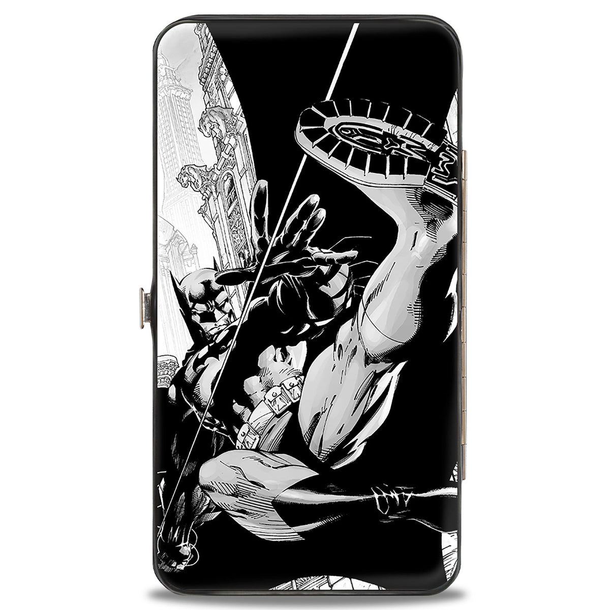 Hinged Wallet - Batman Jim Lee Hush Chain and Grappling Hook Pencils White/Black Hinged Wallets DC Comics