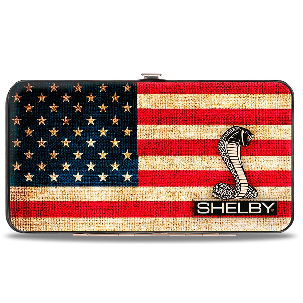 Hinged Wallet - SHELBY Tiffany Box Americana Black White Hinged Wallets Shelby