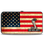 Hinged Wallet - SHELBY Tiffany Box Americana Black White Hinged Wallets Shelby
