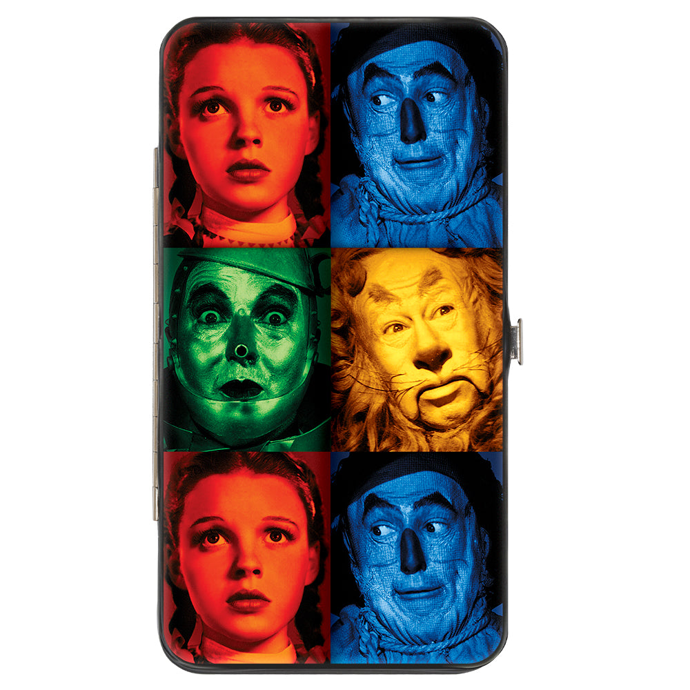 Hinged Wallet - The Wizard of Oz Character Pose Blocks Multi Color Hinged Wallets The Wizard of Oz