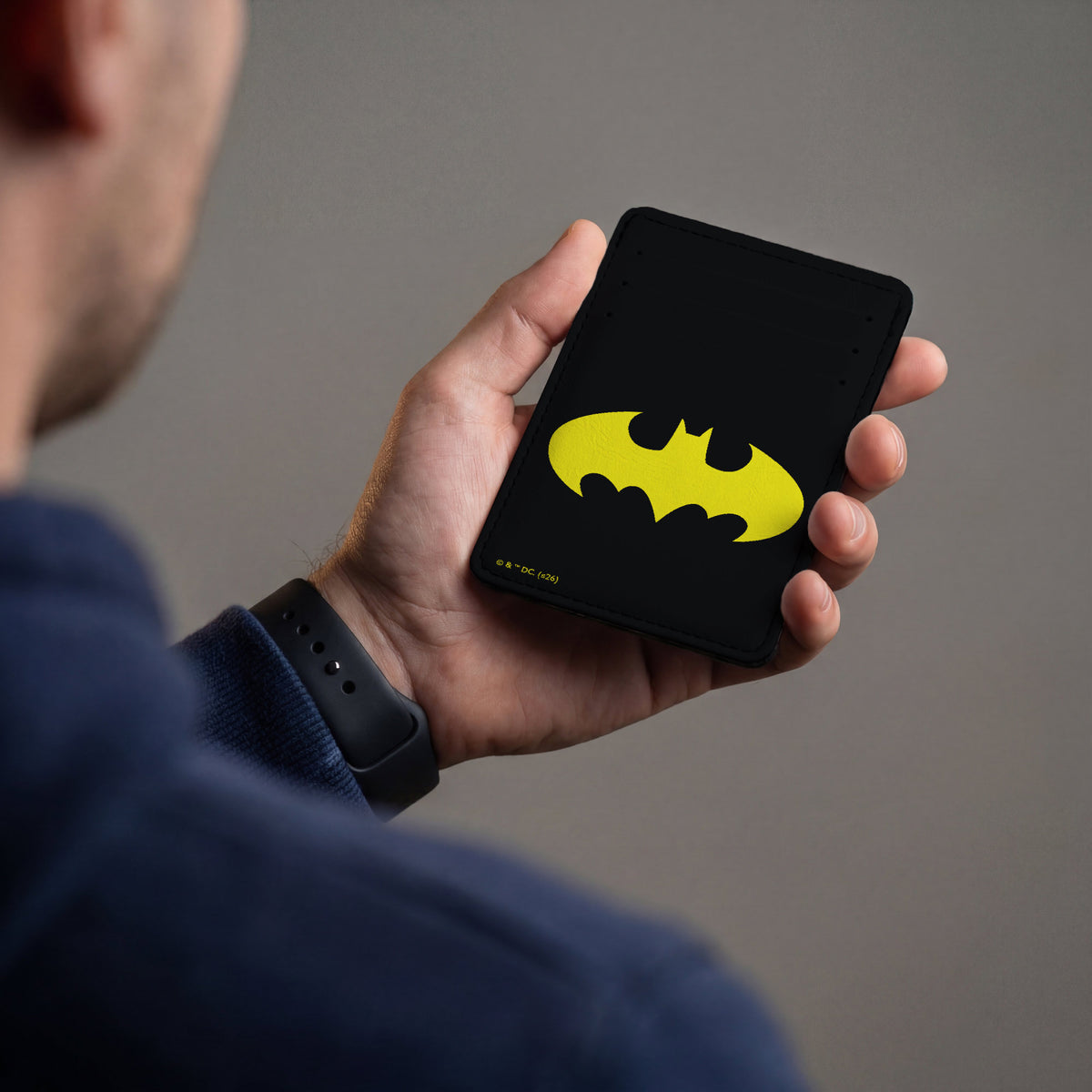PU Wallet ID Card Holder - Batman Bat Signal Black/Yellow ID Card Wallets DC Comics