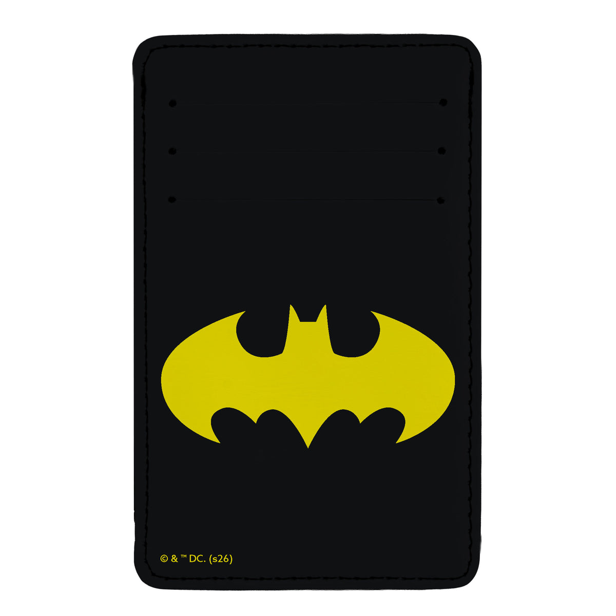 PU Wallet ID Card Holder - Batman Bat Signal Black/Yellow ID Card Wallets DC Comics