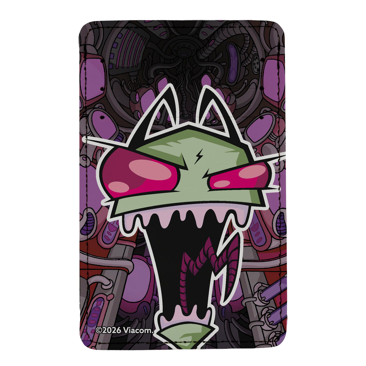 Wallet ID Card Holder - Invader Zim Screaming Pose Purples ID Card Wallets Invader Zim