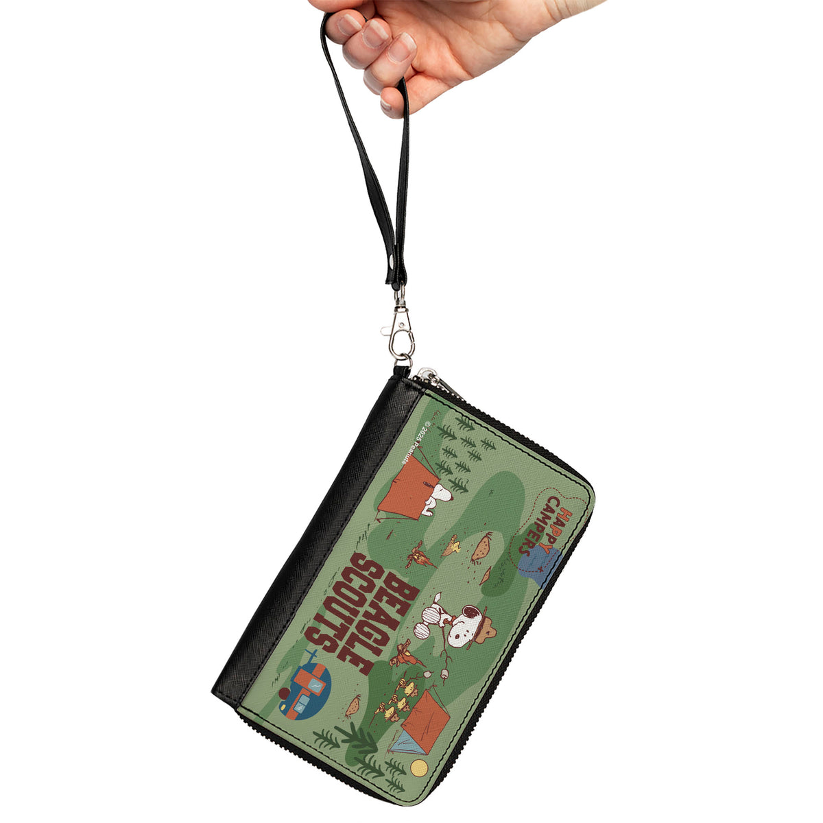 Happy Camper Beagle Scouts Zip Around Wallet – Peanuts Fan Gear Clutch Zip Around Wallets Peanuts