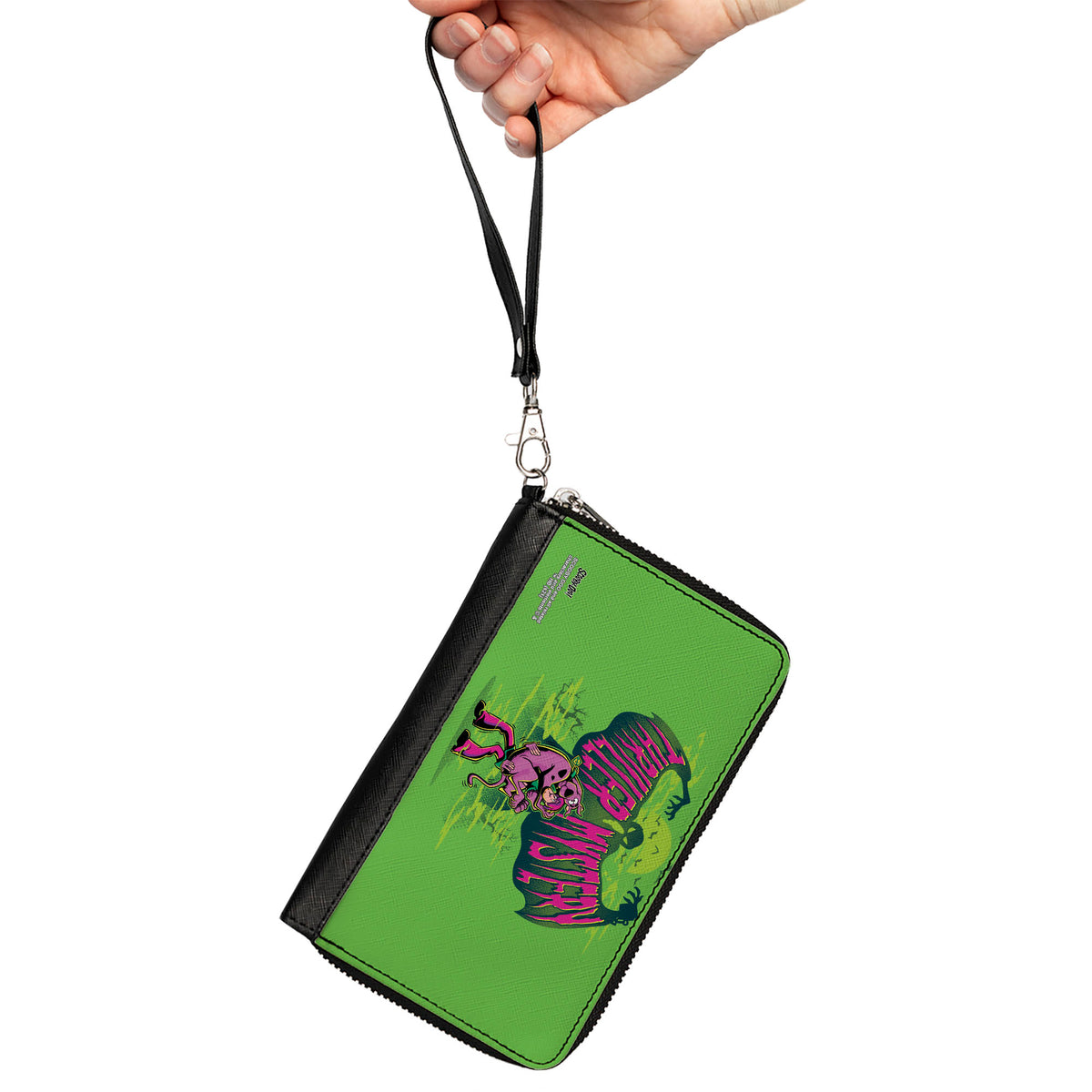 Women's PU Zip Around Wallet Rectangle - Shaggy Carrying Scooby-Doo THRILLER MYSTERY Ghost Greens Clutch Zip Around Wallets Scooby Doo   