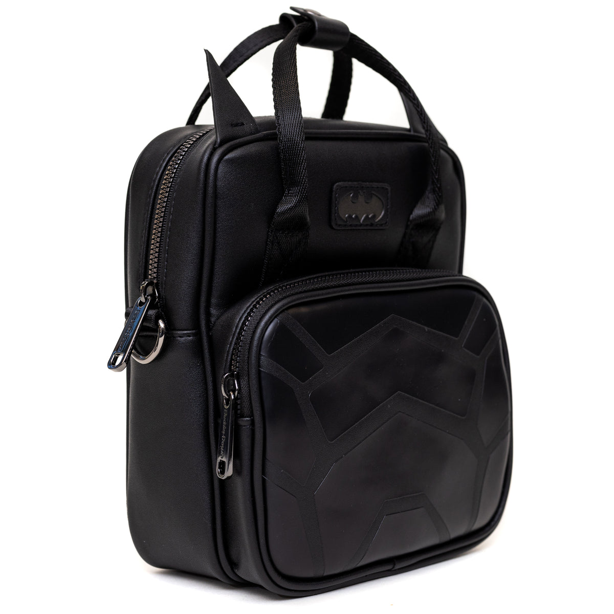 DC Comics Bag, Cross Body, Batman Embossed Armor Texture Black, Vegan Leather Crossbody Bags DC Comics   