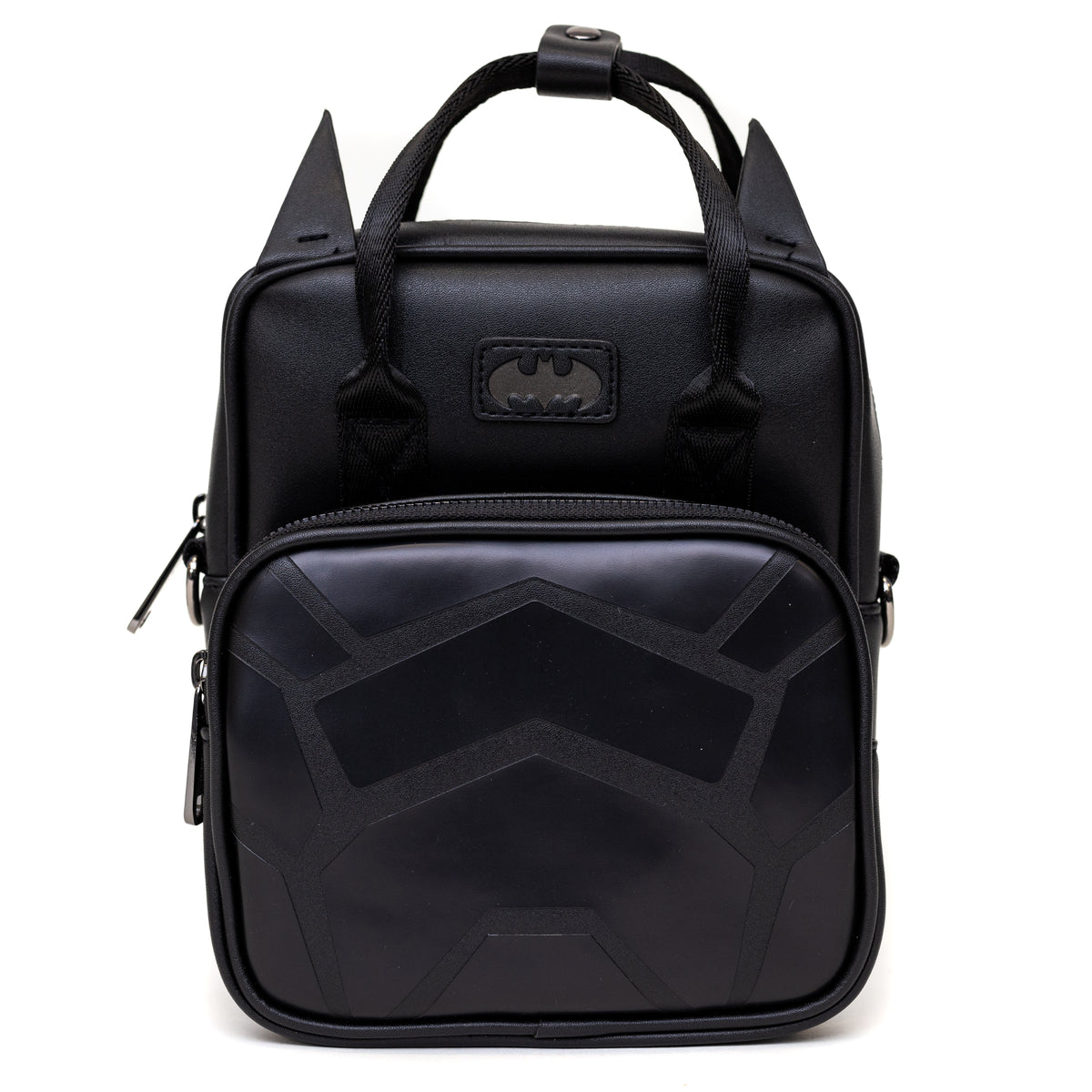 DC Comics Bag, Cross Body, Batman Embossed Armor Texture Black, Vegan Leather Crossbody Bags DC Comics   
