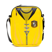 The Wizarding World of Harry Potter Vegan Leather Crossbody Bag with Adjustable Straps, Hogwarts Hufflepuff Quidditch Uniform Crossbody Bags Harry Potter