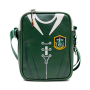 The Wizarding World of Harry Potter Vegan Leather Crossbody Bag with Adjustable Straps, Hogwarts Slytherin Quidditch Uniform Green Crossbody Bags Harry Potter