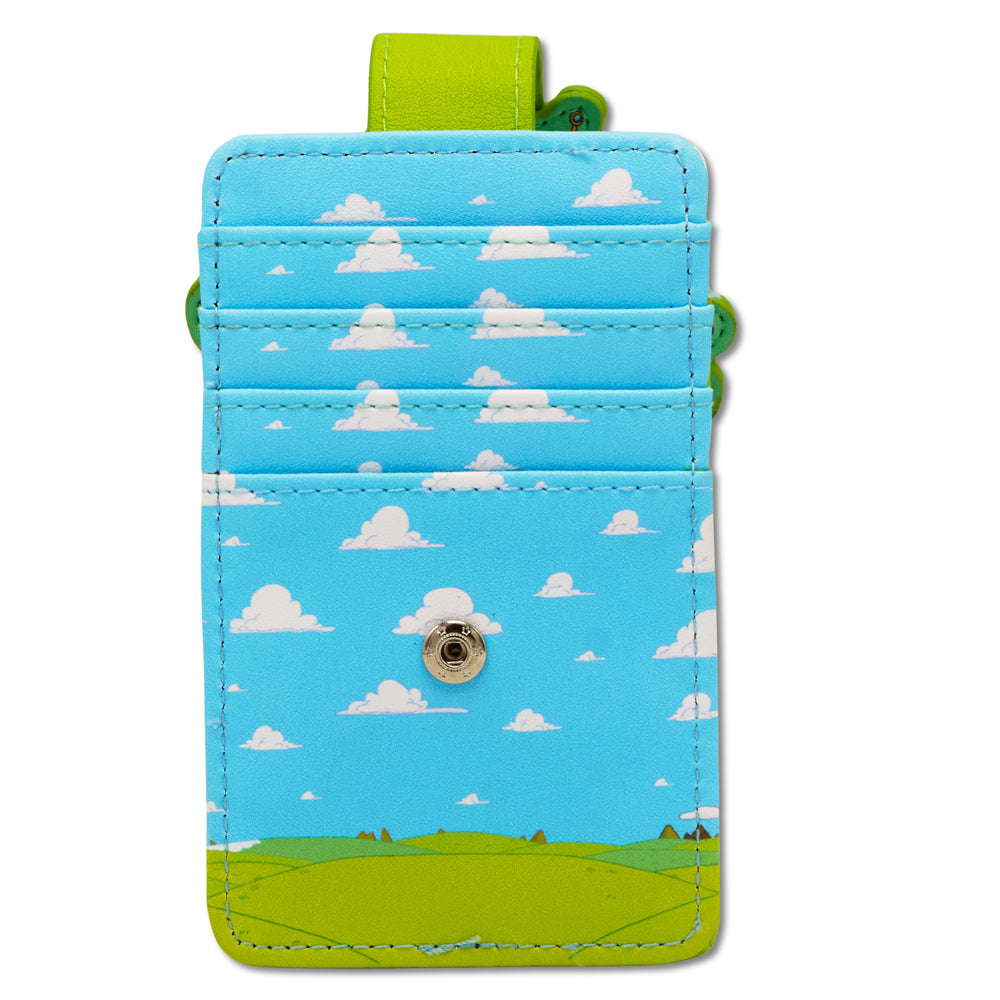 Adventure Time Wallet, Character Wallet ID Card Holder, Adventure Time Three Character Pose, Vegan Leather Mini ID Wallets Adventure Time