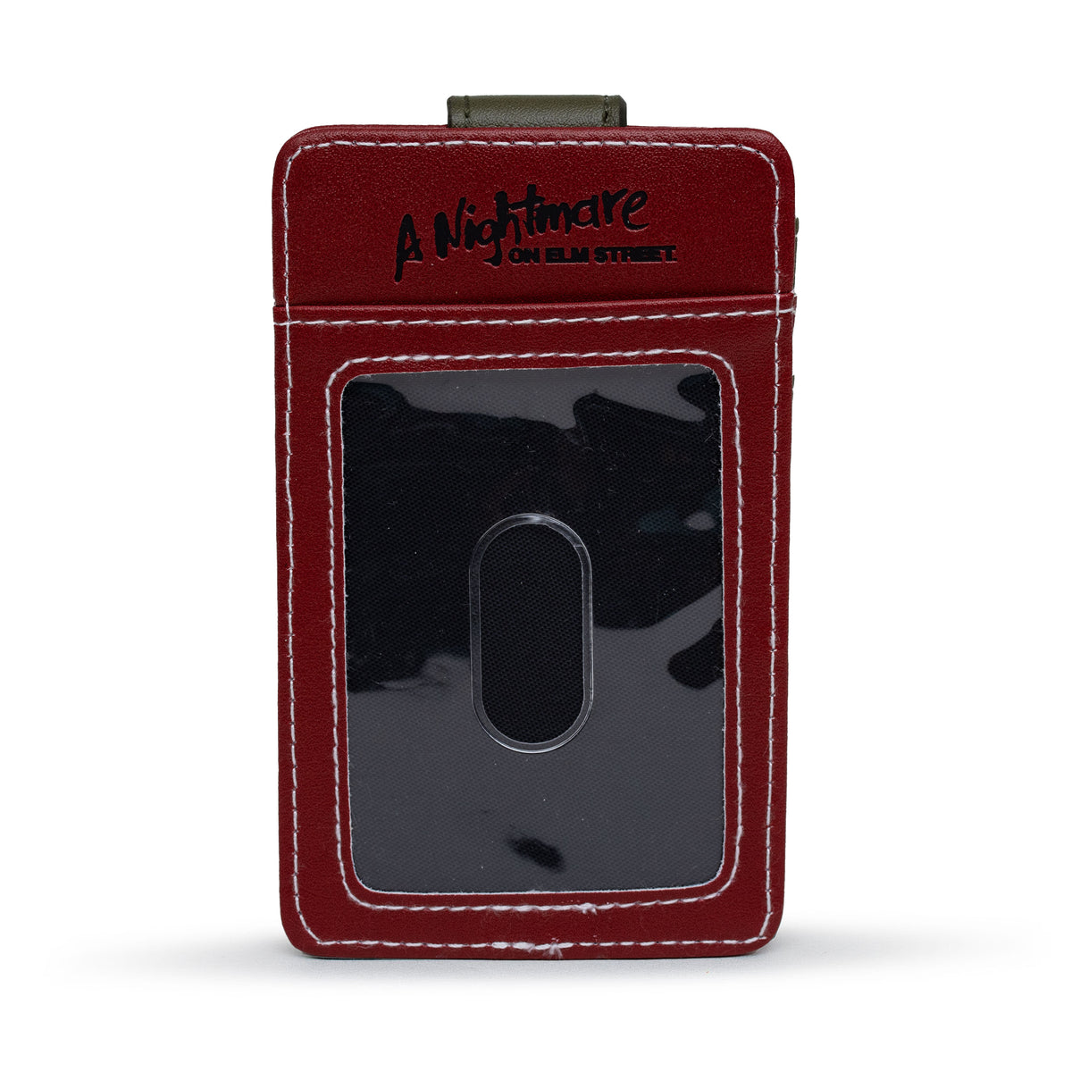 Warner Bros. Horror Movie Wallet, Character Wallet ID Card Holder, A Nightmare on Elm Street Freddy Hat Red Green, Vegan Leather Mini ID Wallets A Nightmare on Elm Street