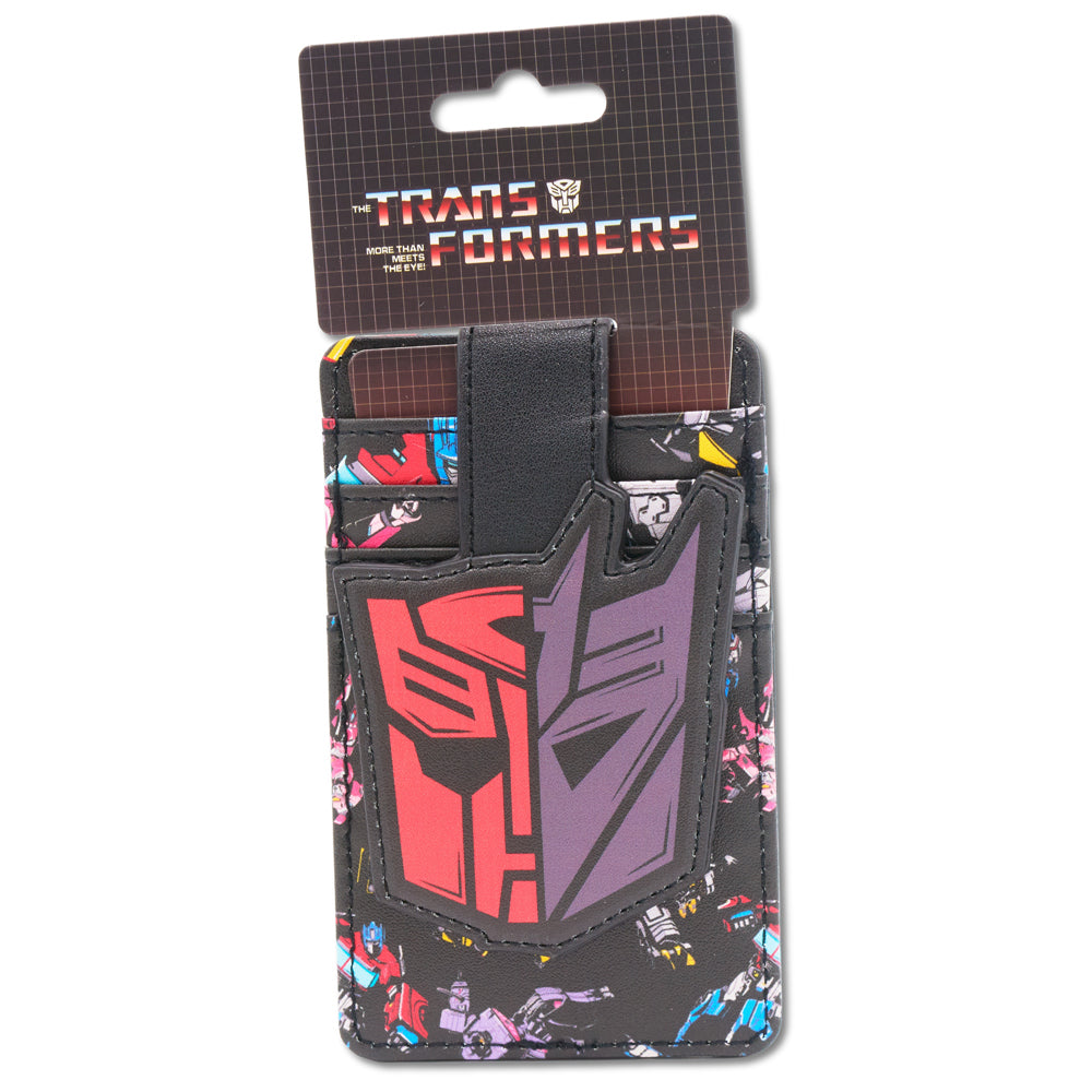 Transformers Wallet, Character Wallet ID Card Holder, Transformers Autobot Decepticon Split Icon, Vegan Leather Mini ID Wallets Transformers