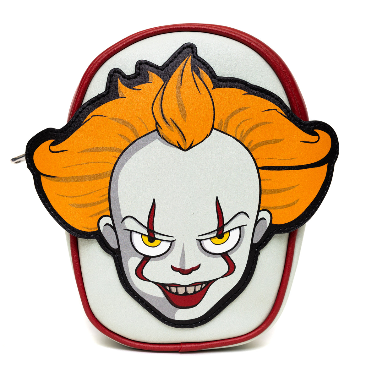 Warner Bros. Horror Movies Bag, Cross Body, It Pennywise Smiling Face Applique, Vegan Leather Crossbody Bags IT