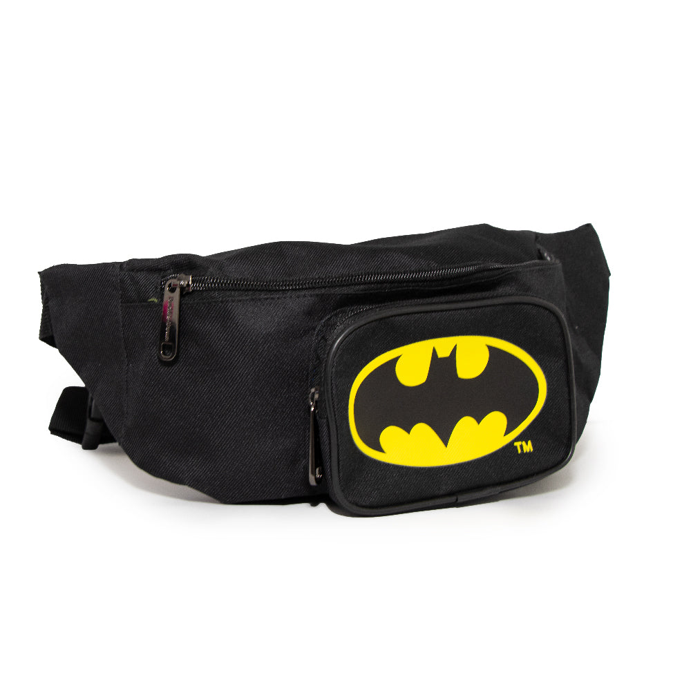 Fanny Pack - Batman Bat Signal Black Yellow Fanny Packs DC Comics   