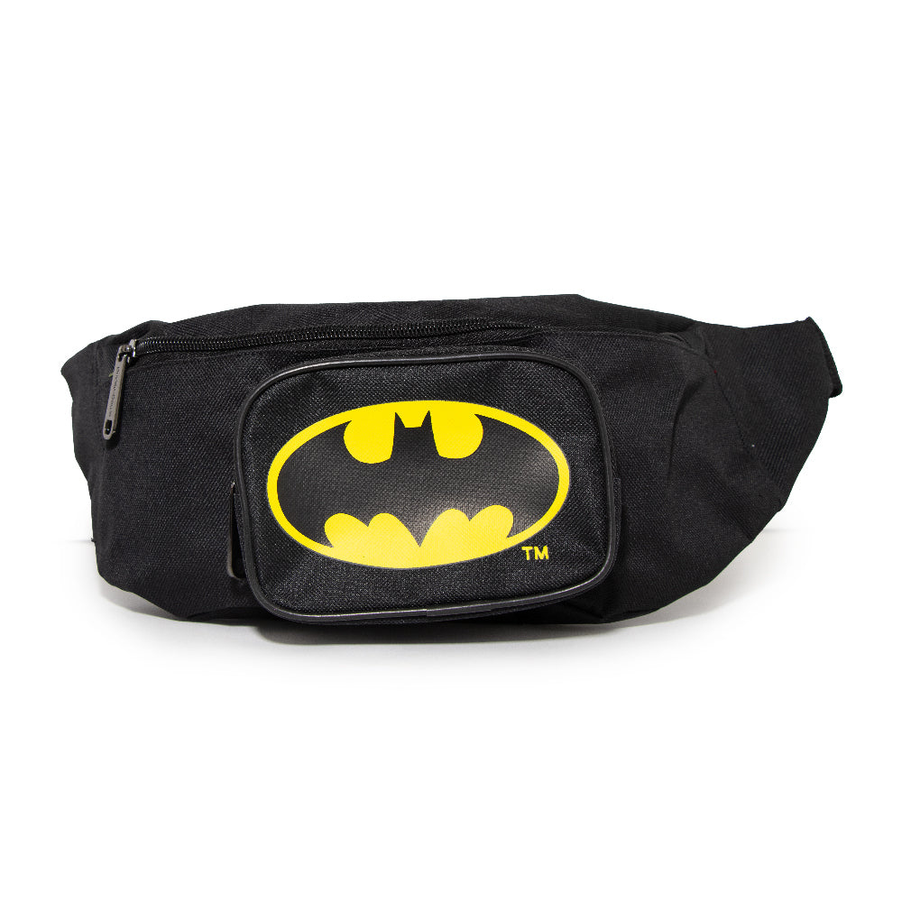 Fanny Pack - Batman Bat Signal Black Yellow Fanny Packs DC Comics   