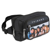 Fanny Pack - FRIENDS Vivid 6-Character Milk Shake Pose Black White Multi Color Fanny Packs Friends   