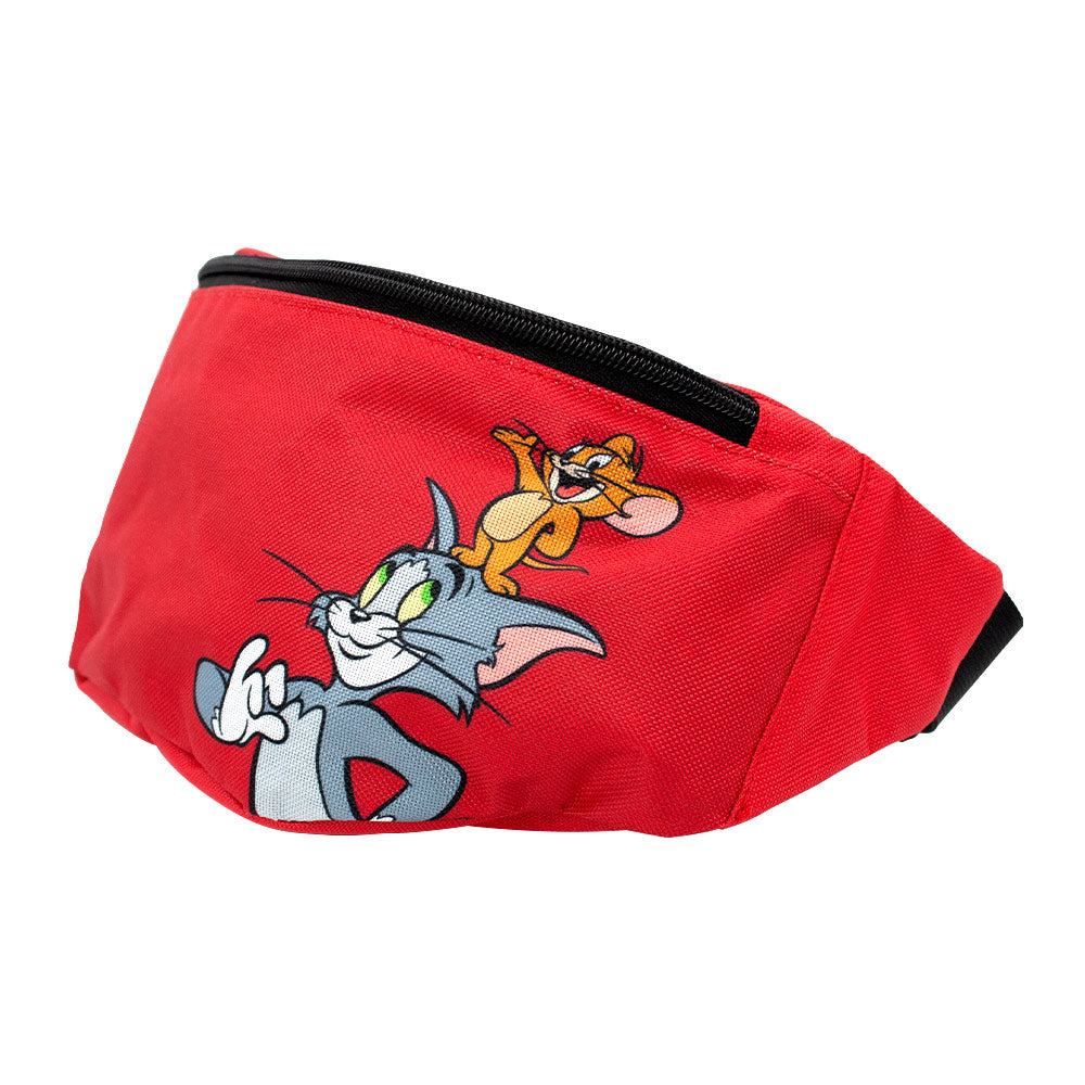Fanny Pack - Tom and Jerry Smiling Pose Red Fanny Packs Hanna Barbera
