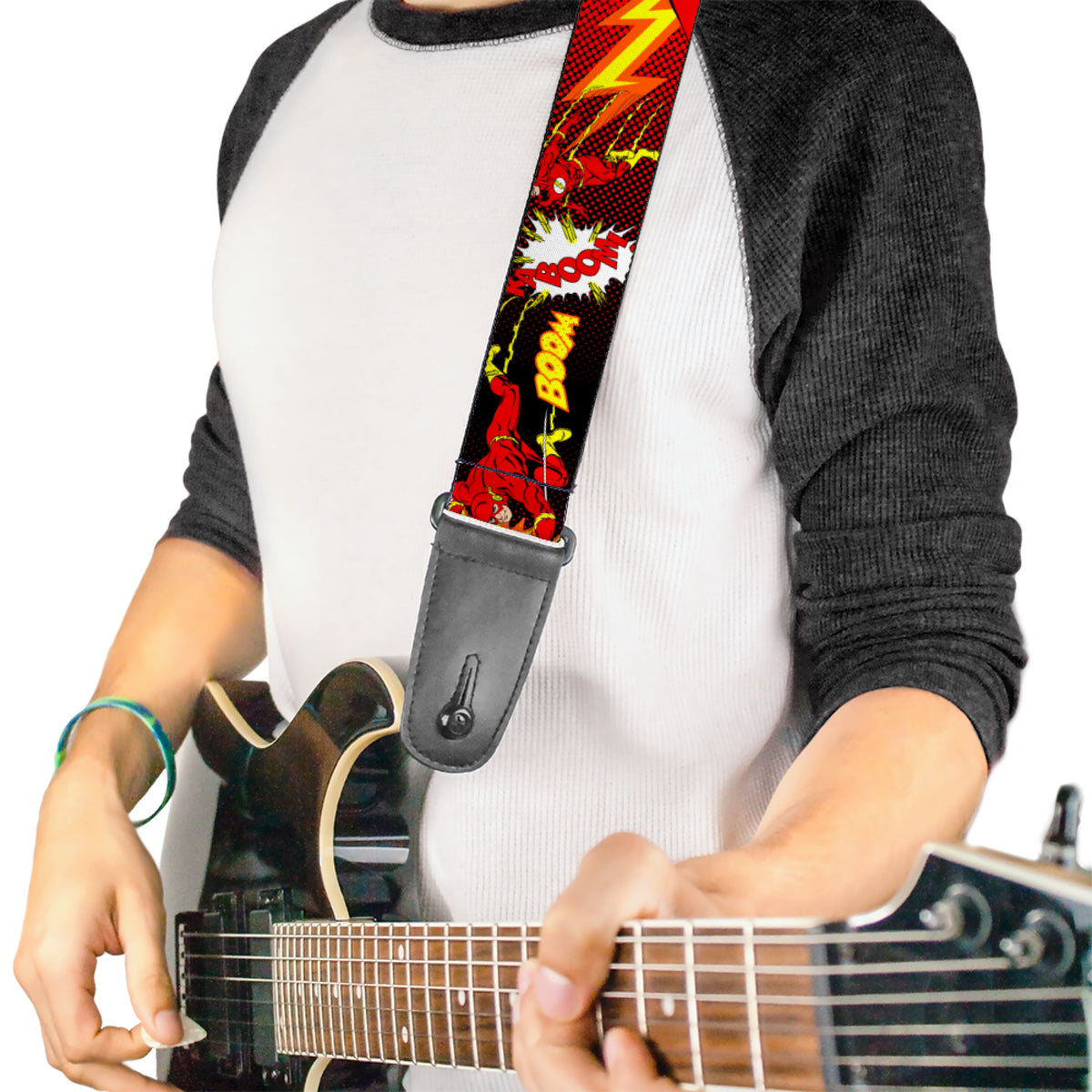 Guitar Strap - The Flash BOOM-KABOOM! Guitar Straps DC Comics   