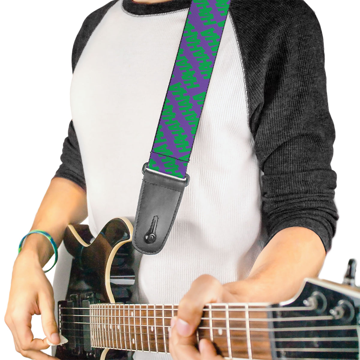 Guitar Strap - Joker HAHAHA Purple/Green Guitar Straps DC Comics   
