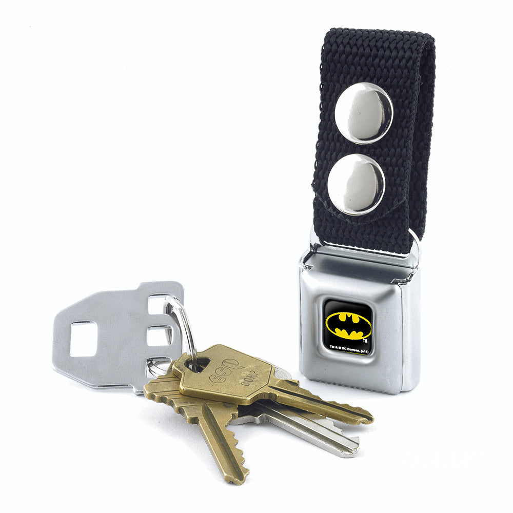 Keychain - Batman Full Color Black Yellow Keychains DC Comics   