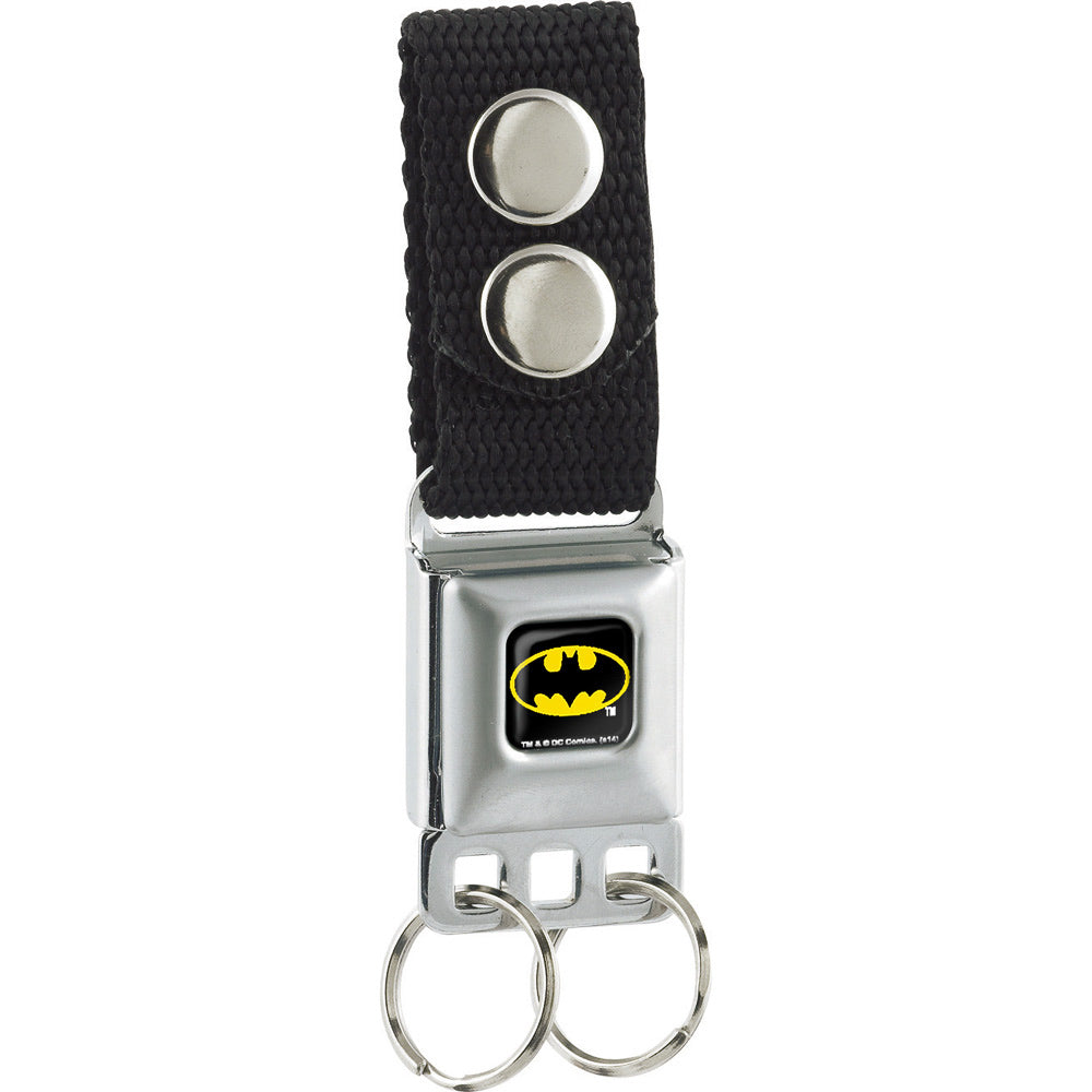 Keychain - Batman Full Color Black Yellow Keychains DC Comics   