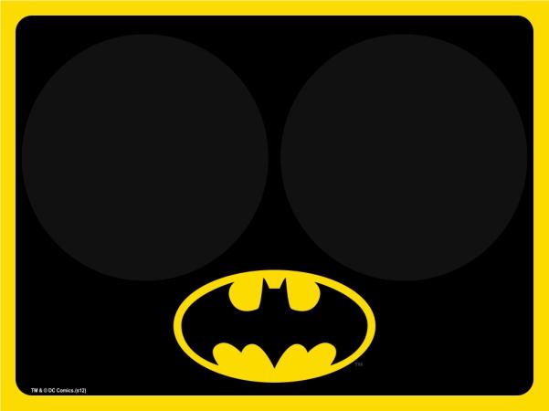 Placemat - Batman Black/Yellow w/Bowl Markers Pet Mats DC Comics   