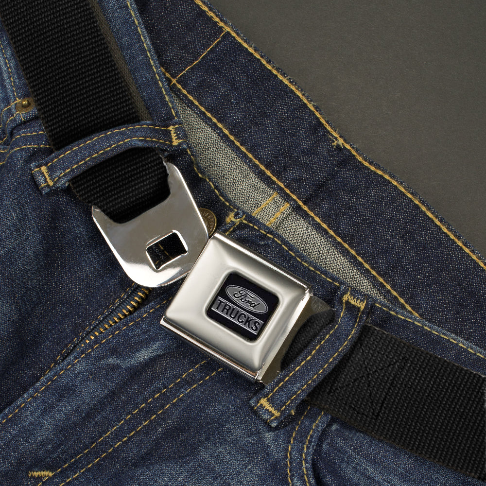 Ford Trucks Seatbelt Belt - Black Webbing Seatbelt Belts Ford   