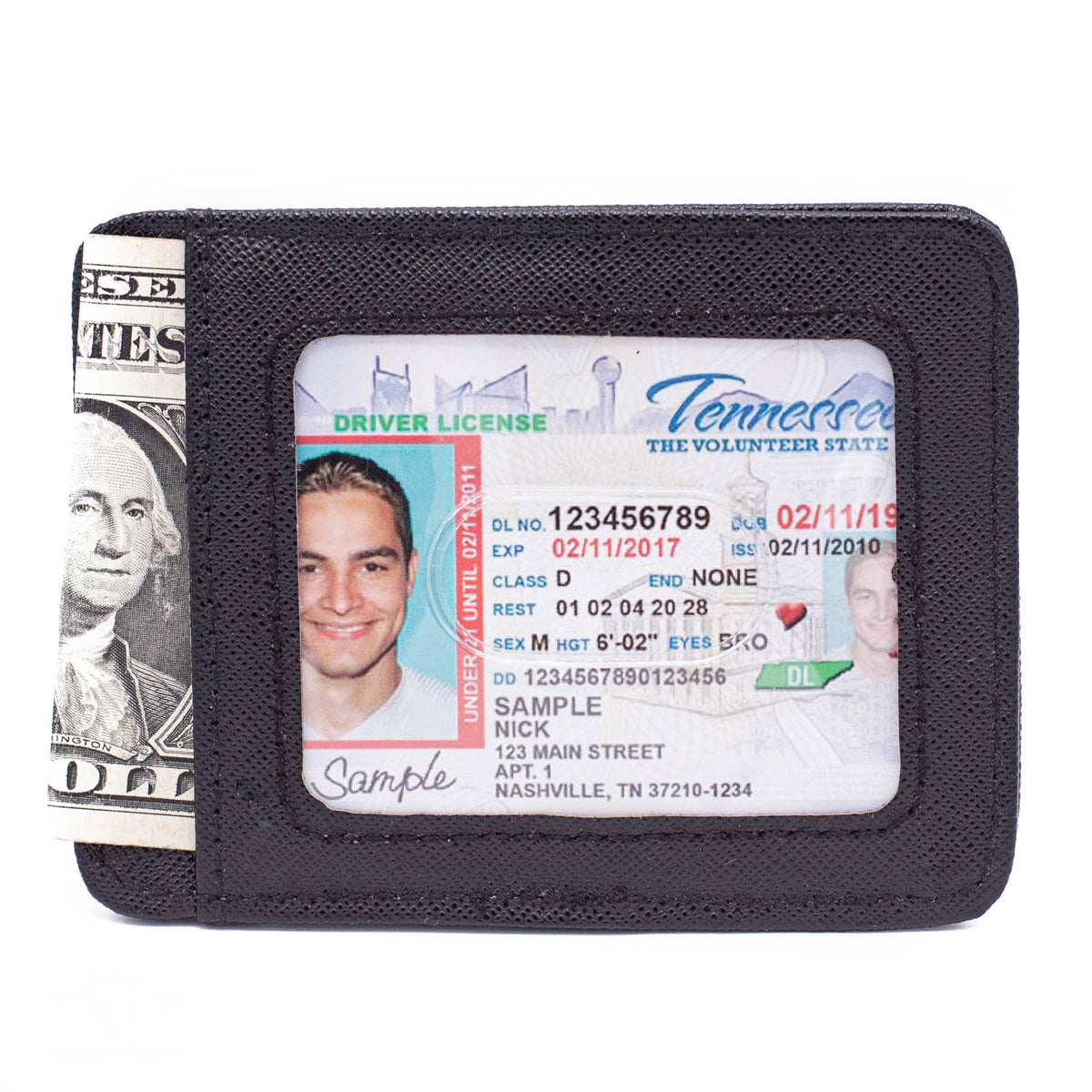 Weekend Wallet - Dodge Viper Logo w Text Black Gray Silver-Fade Mini ID Wallets Dodge   