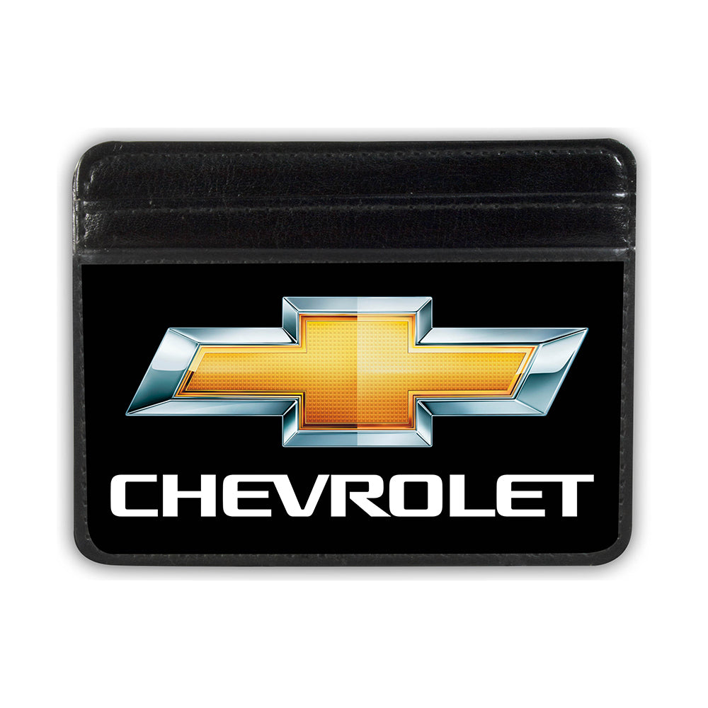 Weekend Wallet - Chevy Bowtie Black Gold Mini ID Wallets GM General Motors   