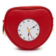 Movies Bag, Cross Body, The Wizard of Oz Tin Man Heart Clock Replica, Red, Vegan Leather Crossbody Bags The Wizard of Oz