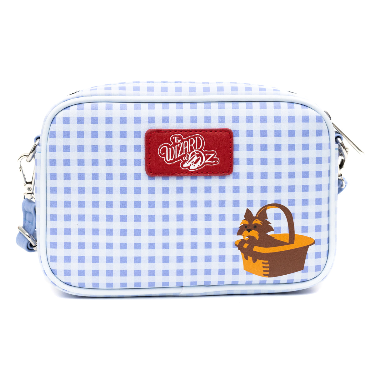Wizard of Oz Bag, Cross Body, The Wizard of Oz Dorothy Sequined Ruby Slippers with Toto Pose, Blue, Vegan Leather Crossbody Bags The Wizard of Oz