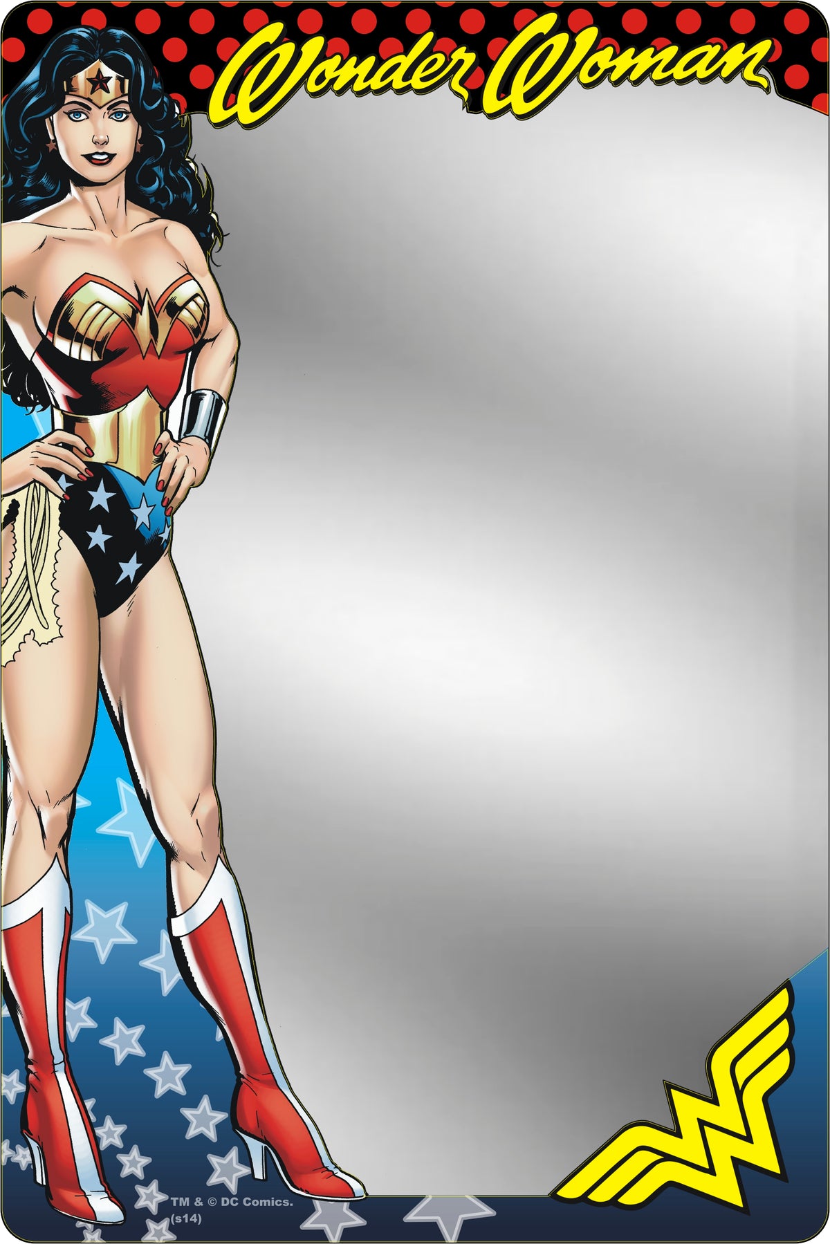Locker Mirror - WONDER WOMAN Standing Pose Locker Mirrors DC Comics   