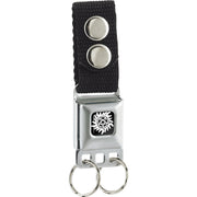 Keychain - Winchester Pentagram Black White Keychains Supernatural   