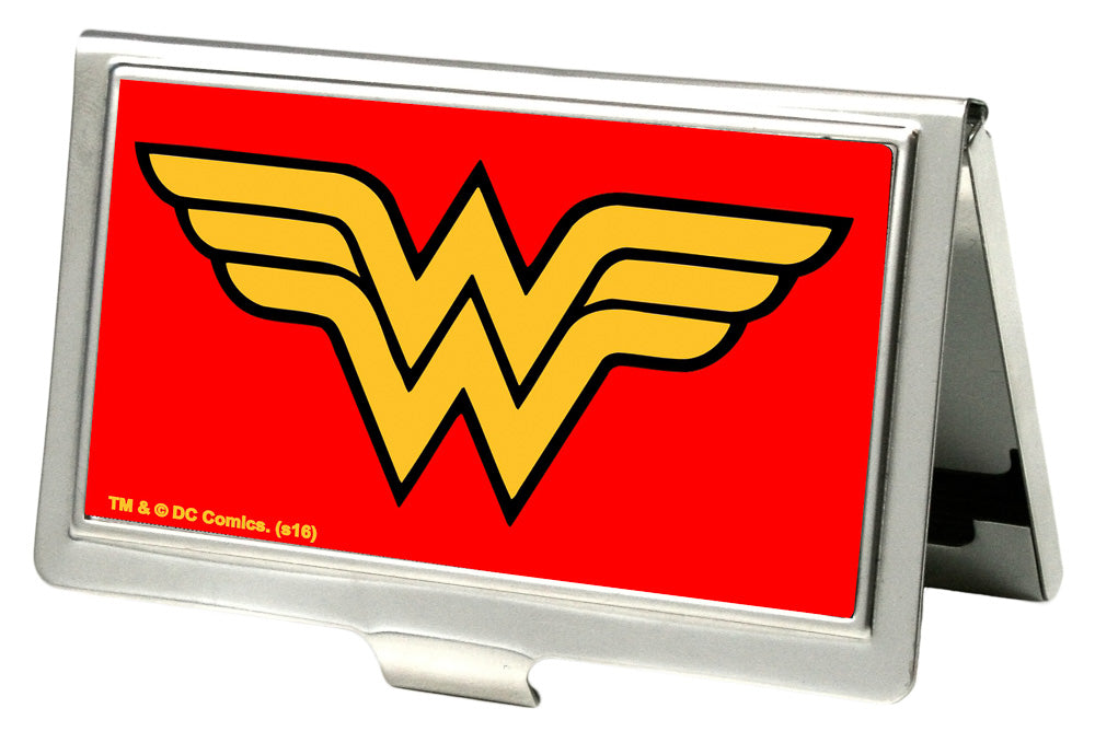 Business Card Holder - SMALL - Wonder Woman Logo FCG Red Business Card Holders DC Comics   