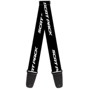 Guitar Strap - Dodge SCAT PACK Black White Guitar Straps Dodge   